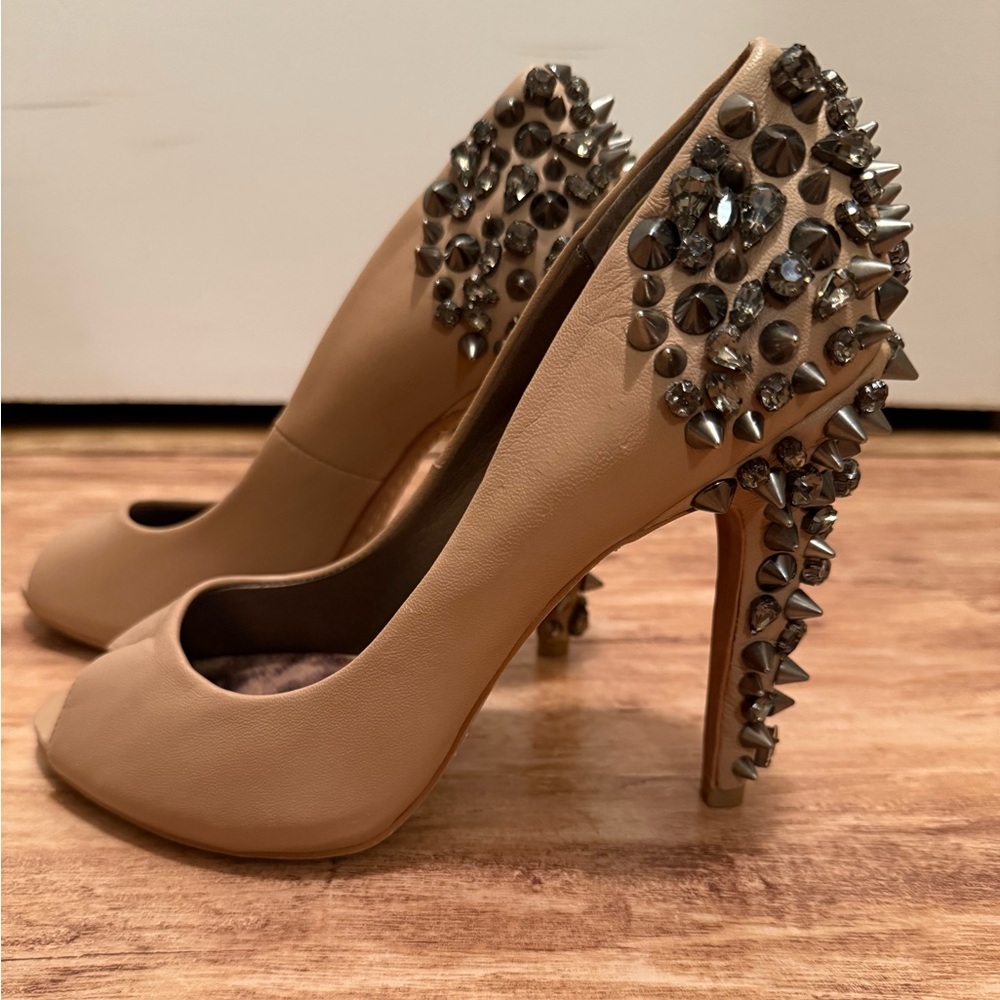 Sam Edelman Lorissa Studded Tan High Heels